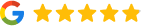 Google 5-star rating with gold stars for Bethany Heights Dental Care